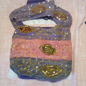 Cross body sequin bag mystic eye design